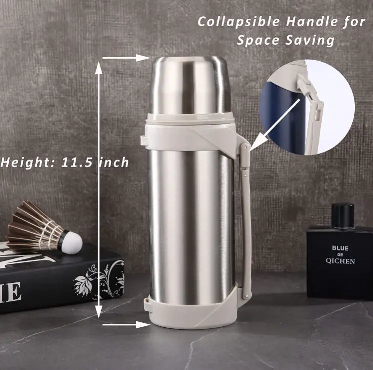 Termos din otel mat inoxidabil capacitate 1500ml SuperUtil.ro