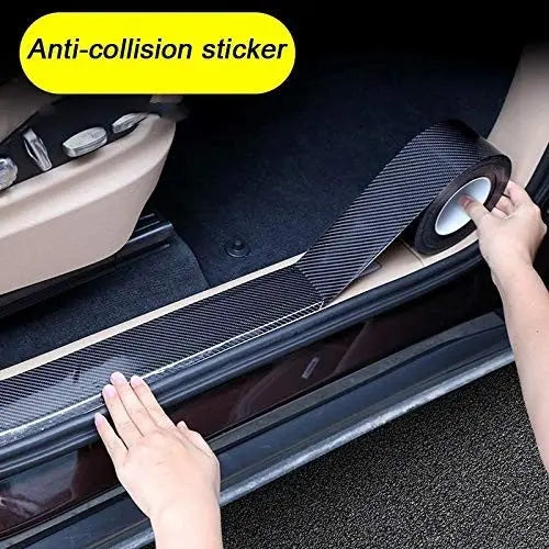 Rola Folie Carbon Auto 3D, Dimensiune 7CMx3M, Culoare Negru SuperUtil.ro