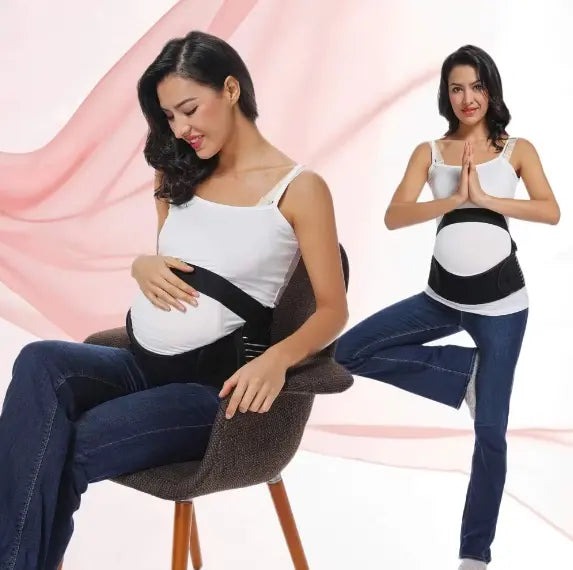 Centura de Sustinere pentru Gravide, Suport Solduri, Elastica, Prindere Velcro, Corset Lombar Pentru Sustinere Abdomen Sarcina SuperUtil.ro