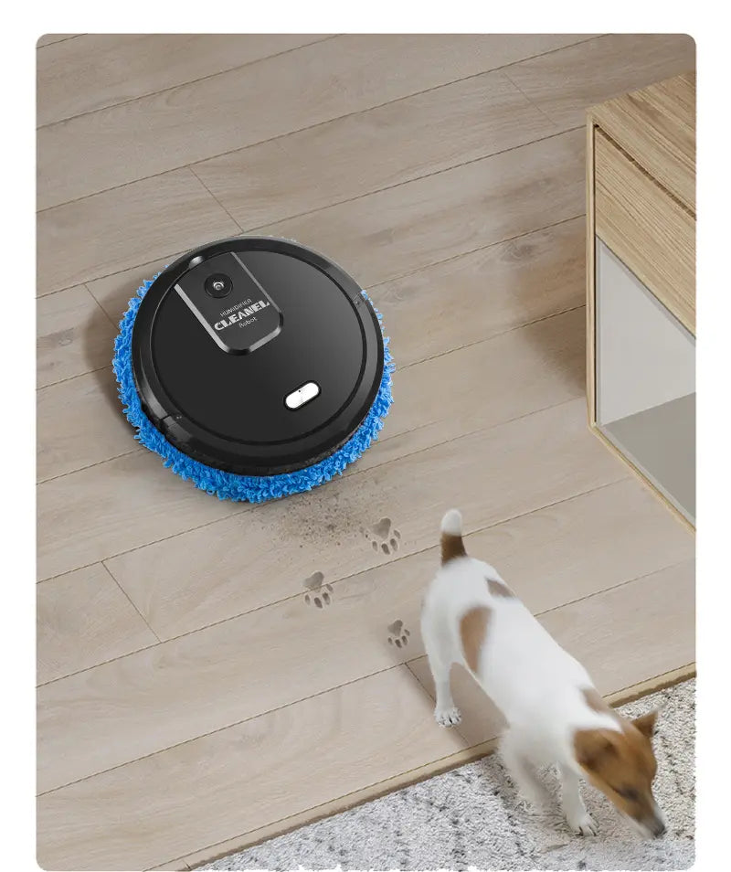 Robot Mop inteligent cu umidificator si lavete din microfibra, curatare automata SuperUtil.ro