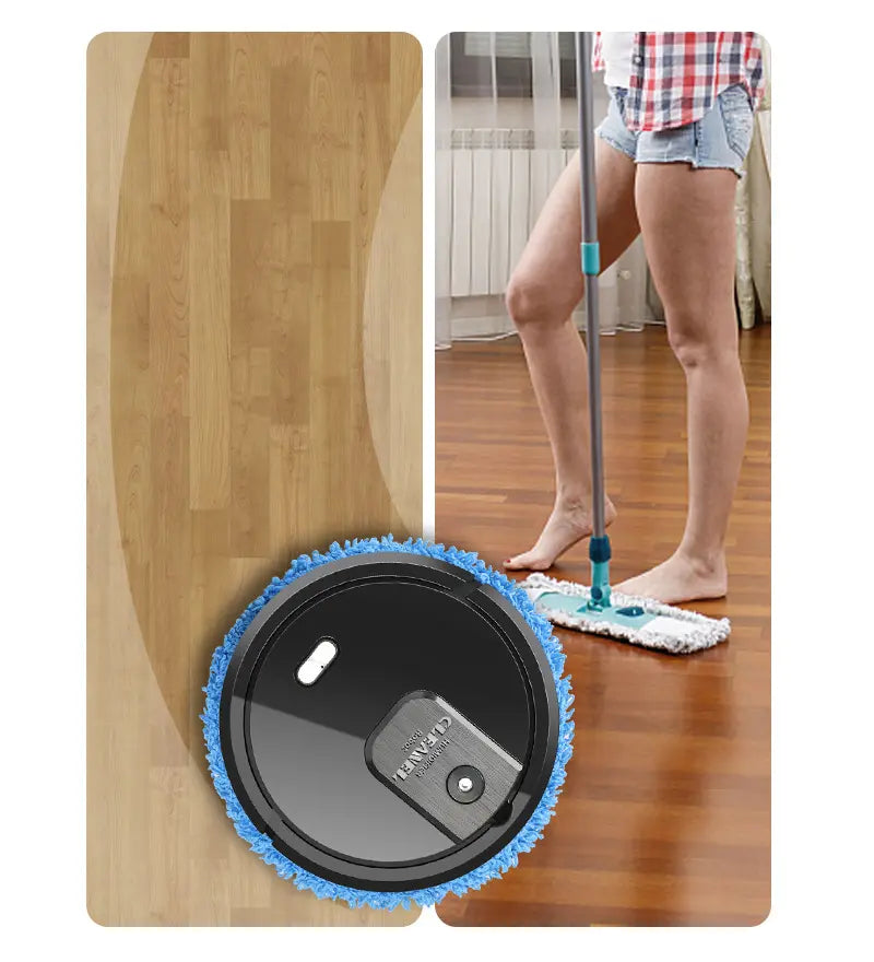 Robot Mop inteligent cu umidificator si lavete din microfibra, curatare automata SuperUtil.ro