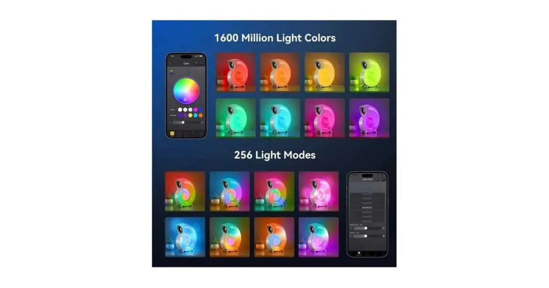 Difuzor Bluetooth cu Lampa LED si Ceas Melc de Mare KP-556 SuperUtil.ro