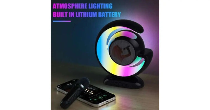 Difuzor Karaoke YS-110 cu microfon, Bluetooth 5.2, LED RGB și sunet puternic SuperUtil.ro