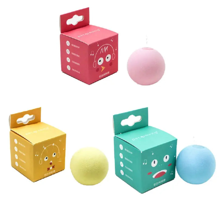 Jucărie interactivă, bila pentru pisici Gravity Ball, Smart Touch cu sunete de animale SuperUtil.ro