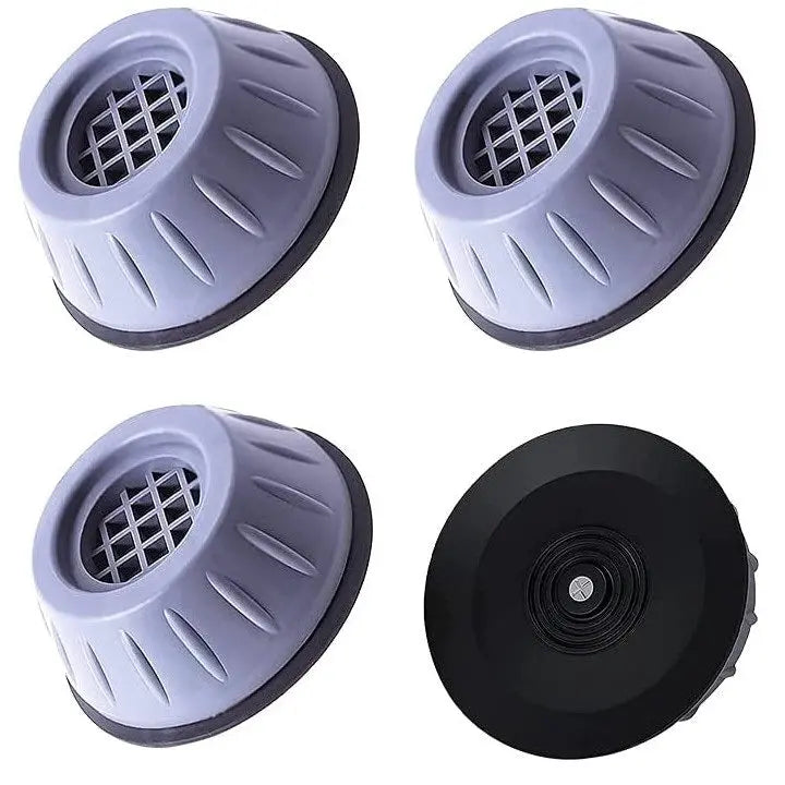 Set de 4 picioruse, anti-zgomot si antiderapante, suporti amortizare vibratii masina de spalat, amortizoare uscator de rufe, frigider, mobilier SuperUtil.ro