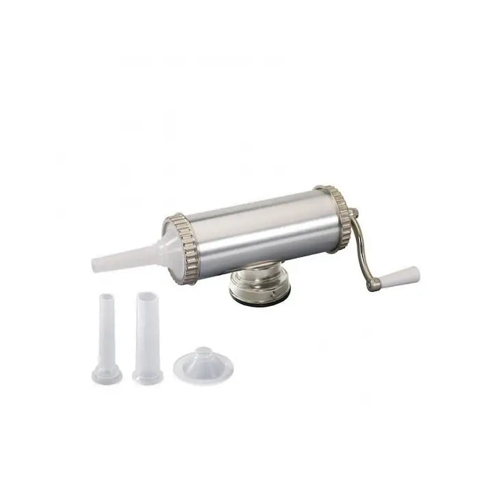 Aparat de umplut carnati, Orizontal, Inox, Capacitate 1.5 kg, 3 Palnii Incluse SuperUtil.ro