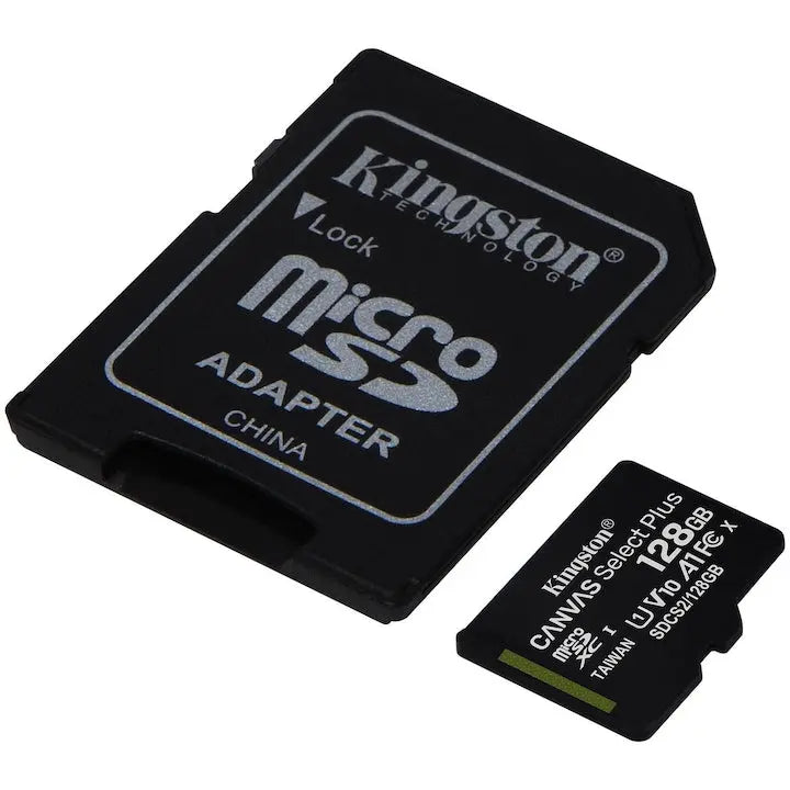 Card de memorie MicroSD Kingston Canvas Select Plus, 128GB, 100MB/s, cu adaptor SuperUtil.ro