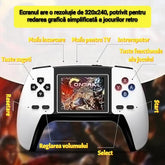 Consola jocuri retro P5 cu 520 jocuri clasice, conectare TV SuperUtil.ro