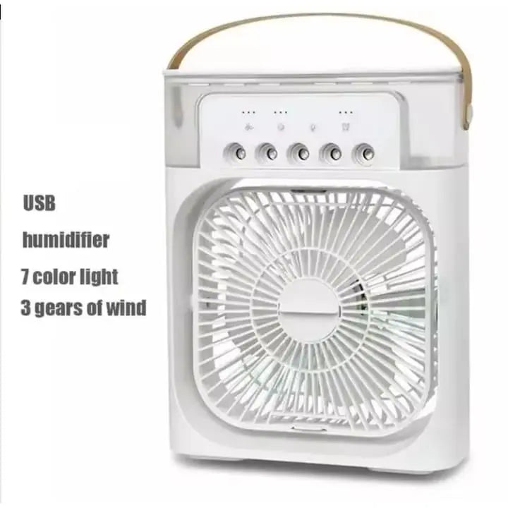 Ventilator portabil 3 în 1 - racorire, umidificare și iluminare în 7 culori
Cod SuperUtil.ro