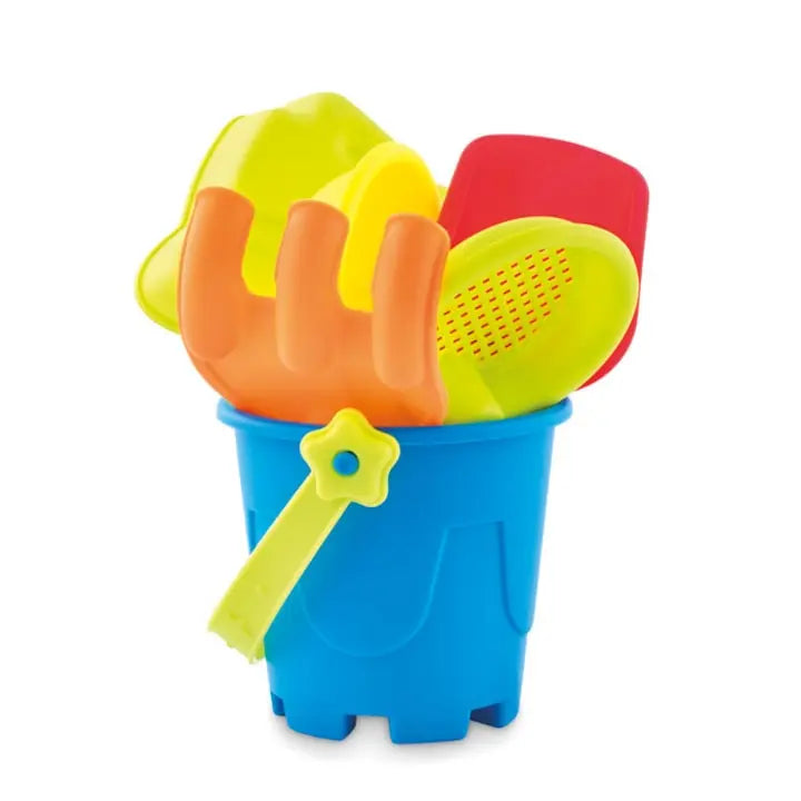 Set Jucarii Plaja si Nisip, Galetusa, Lopatica, Grebla, Sita si alta forma, Multicolor, Dalimag SuperUtil.ro