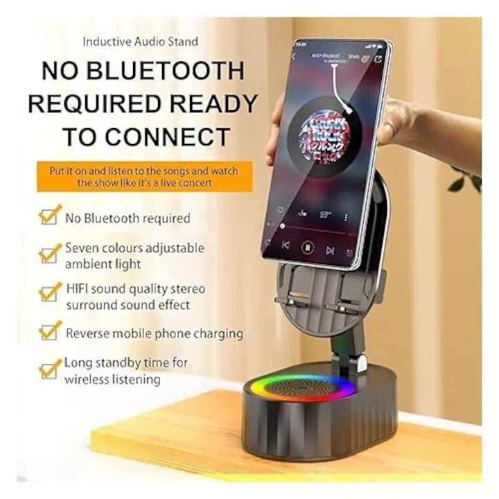 Boxa portabila Bluetooth G3 A+ 5 in 1 cu incarcare wireless, ceas digital si lumina LED RGB SuperUtil.ro