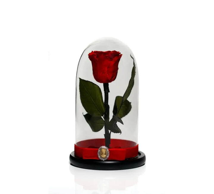 Aranjament floral păpușă premium – Eleganță și lux fără întreținere SuperUtil.ro