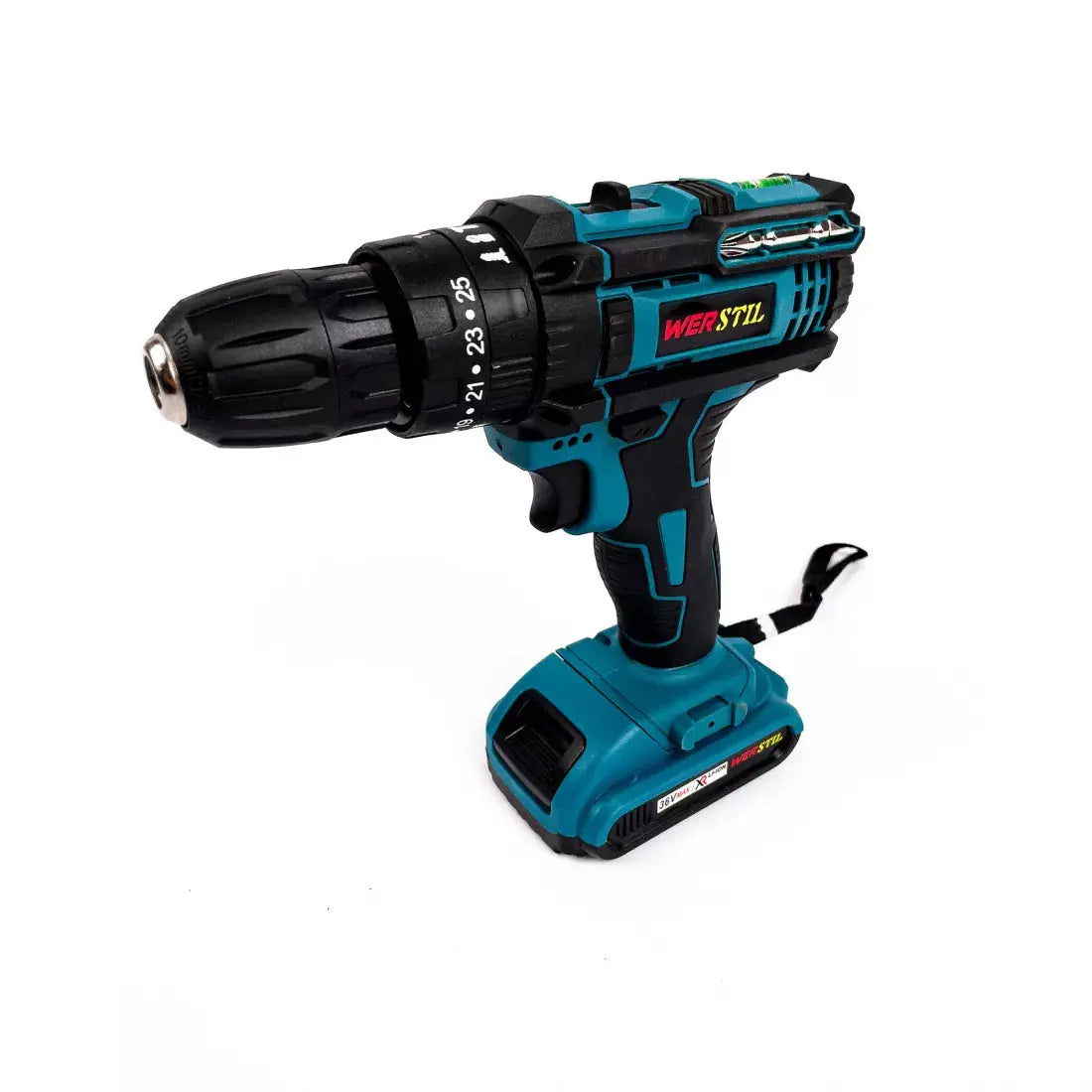 Trusa Bormasina WERSTIL cu 2 Acumulatori 36V 5Ah, Autofiletanta cu Percutie cu 30 de accesorii SuperUtil.ro