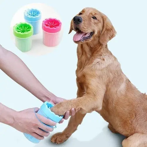 Dispozitiv din silicon pentru curatarea labutelor animalelor,marimea L SuperUtil.ro